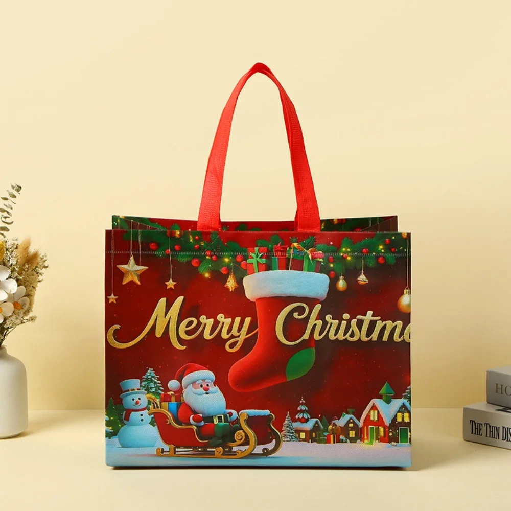 حقيبة هدايا عيد الميلاد، حامل هدايا قوي قابل للطي، حقيبة عيد الميلاد ذات سعة عالية، حقيبة حمل سانتا كلوز العملية لتخزين الحفلات
