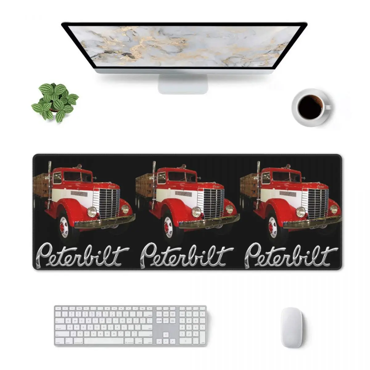 Large Mouse Pad 1939 Peterbilt Model 334 Stake Bed Gamer PC Laptop Mats Keyboard Carpet Computer Gaming Office Desk Mat