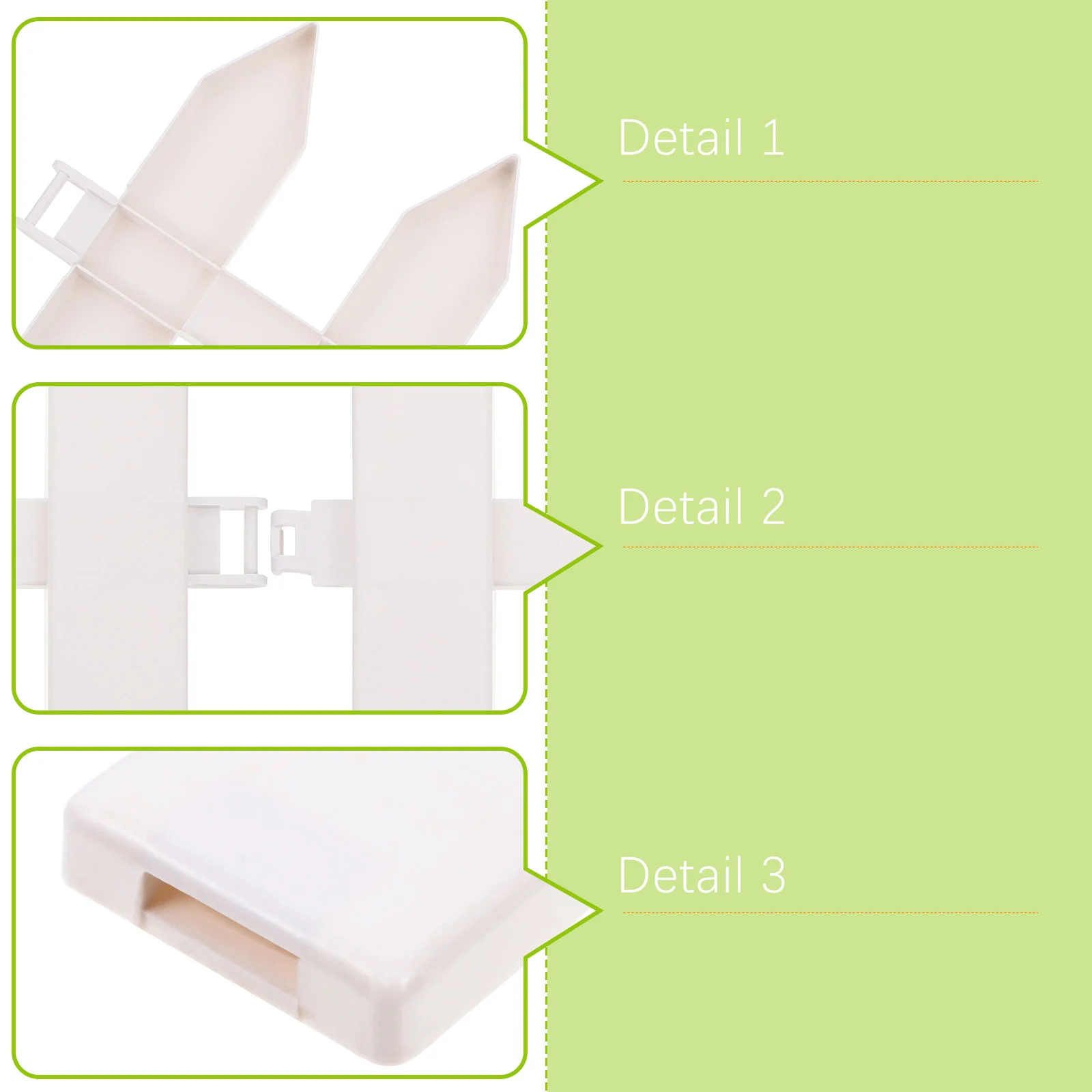 

2pcs Plastic Garden Fence White Decorative Border Edging for Flower Bed Lawn Decoration Supplies Fencing Picket