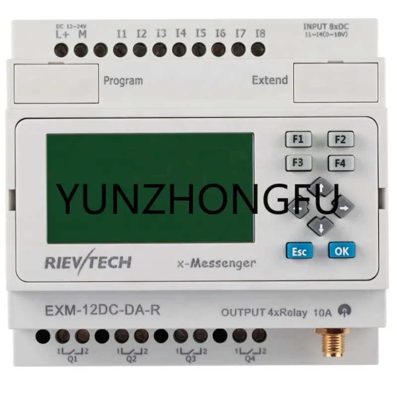 WiFi PLC EXM-12DC-DA-R-N-HMI  programmable relay for automation controller