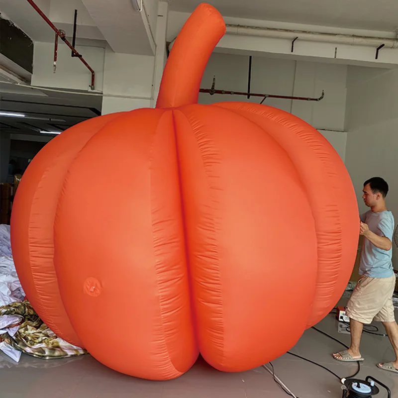 Calabazas inflables con sopladores, accesorios decorativos para actividades cuadradas al aire libre de Halloween
