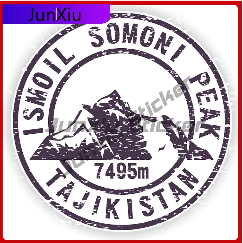 

Ismoil Somoni Mount Stamp Mountains Creative Truck Window Fade Resistant Car Styling Vinyl Decal For Car Truck SUV Window