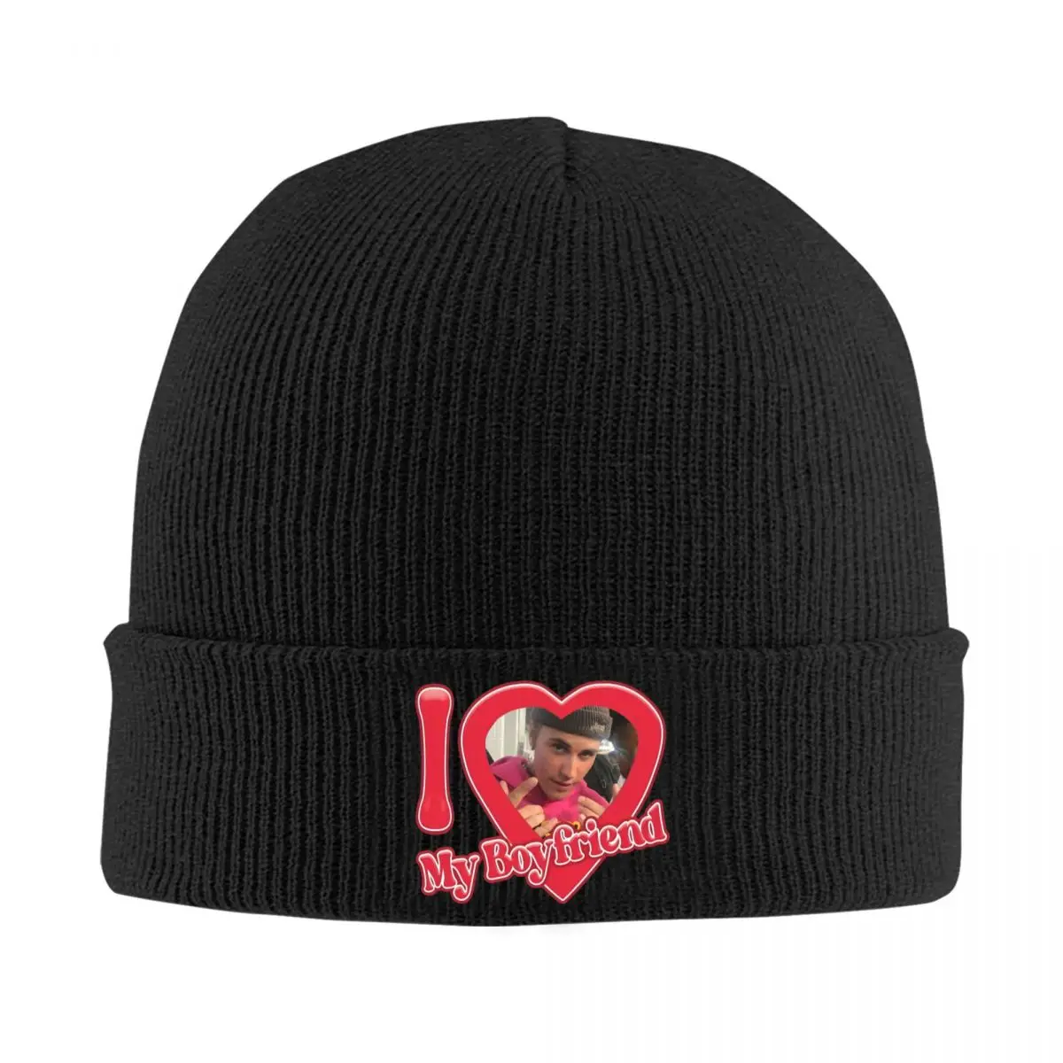 I My Boyfriend Justin Bieber Love Yourself Bonnet Hats Beanie Hat Knitting Hat Winter Y2K Cool Men Women Gym Thermal Elastic Cap