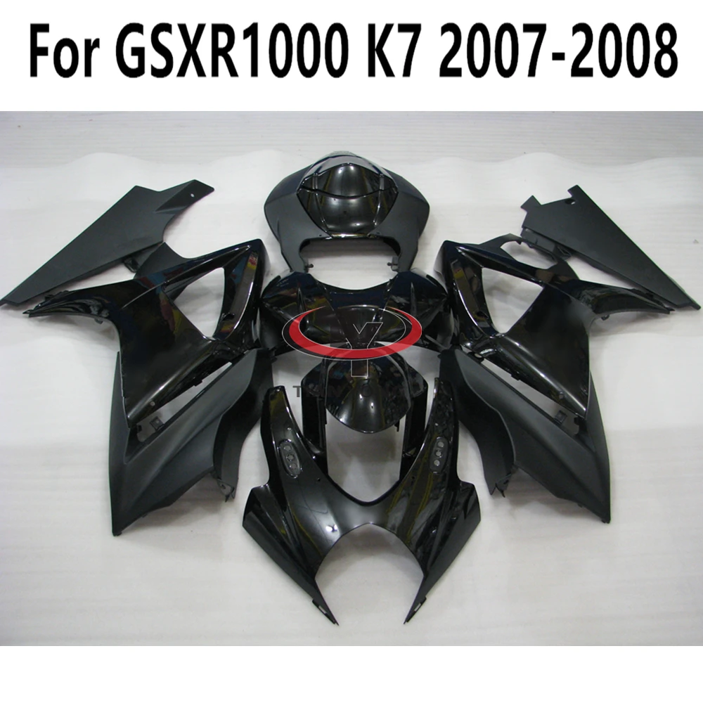 Full Fairing Kit Bodywork Cowling Injection Black Matte Glossy Blue Silver Motorcycle For GSXR 1000 Fit GSXR1000 2007-2008 K7