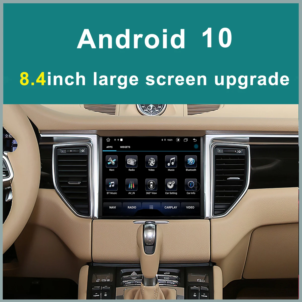 New Multimedia Player Car Radio Android 10 8Core 4+64GB GPS For Porsche Macan 2014-2017 with IPS HD Screen DSP 4G Carplay 4GLTE