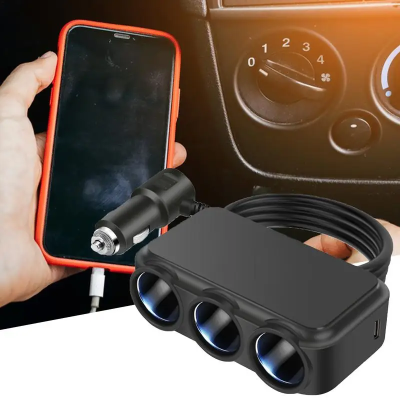 Car Phone Charger Portable Charger For Vehicles Auto Cell Phone Charger Conversion Plug Multifunctional Car Charger For Vehicles