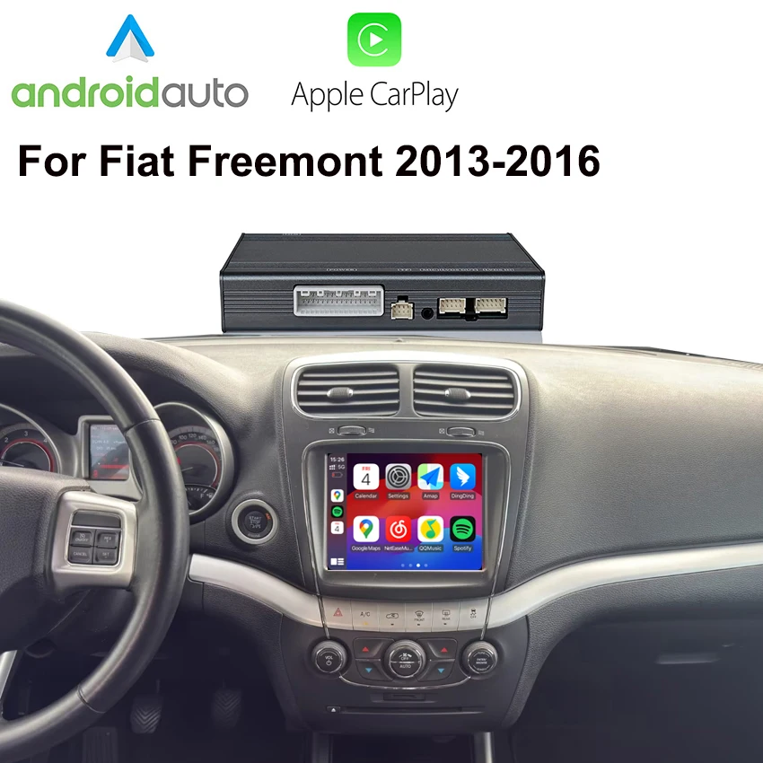 

Wireless Carplay Android Auto Oem Screen Upgrade Module for Fiat Freemont 2013-2016 Radio DVD Player Android Auto Mirror Link