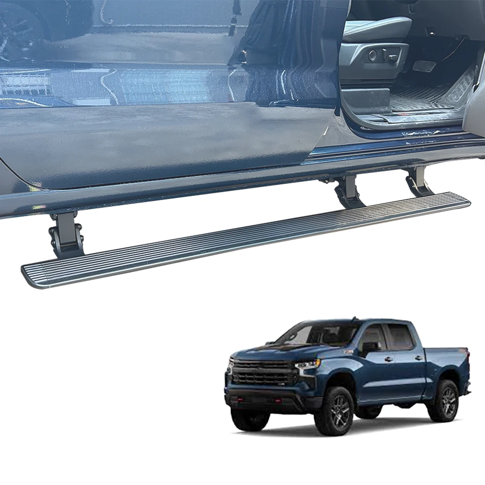 

Chevrolet- Silverado Manufacturing Factory Power Running Boards Auto Power Side Steps 2014-2018 Chevrolet- Silverado
