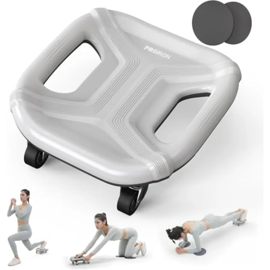 Ab Roller with Knee Pads for Abs Workout, Multifunctional Ab Roller Wheel for Abs Workout, Abdominal Roller with Knee Pads, Abd