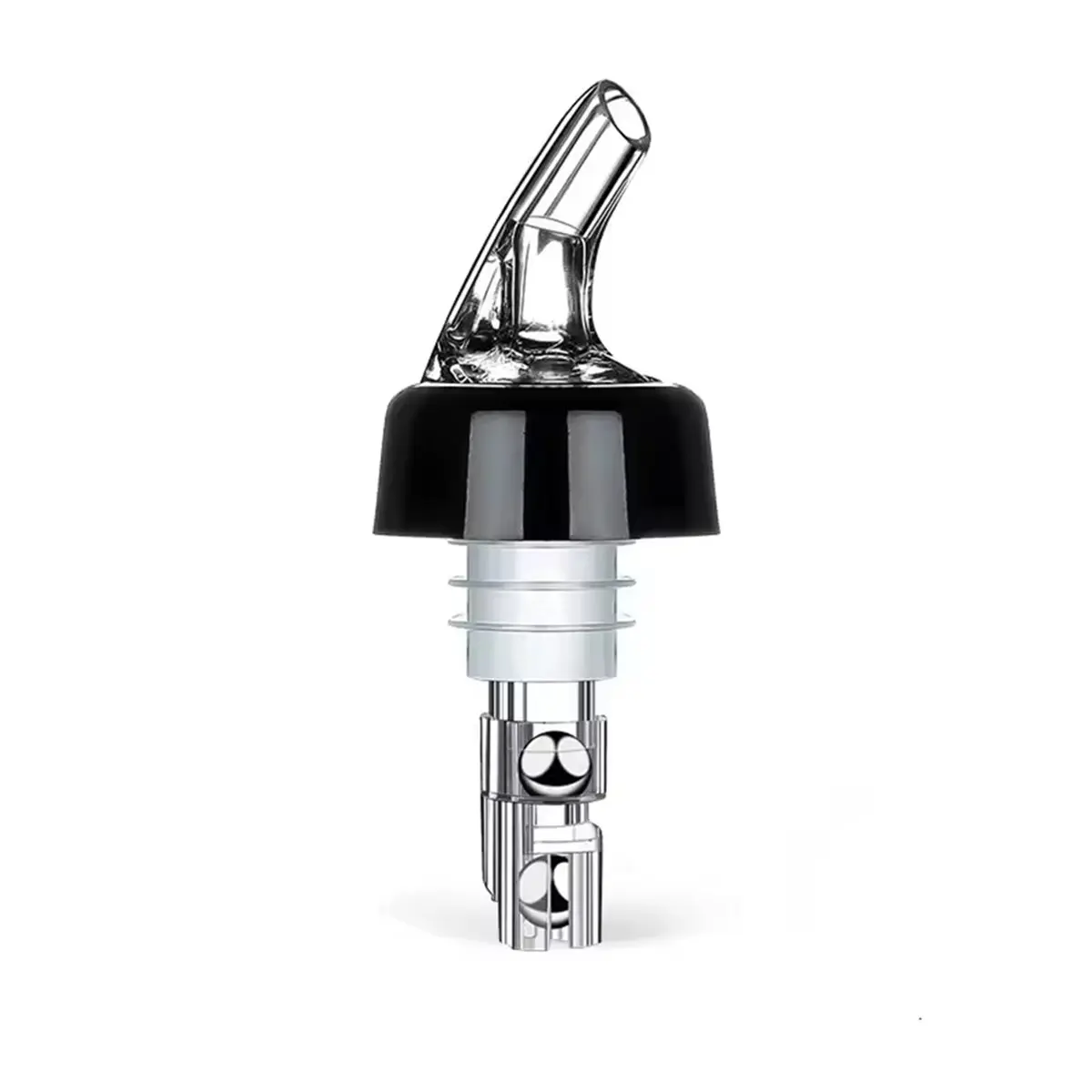 ABFW 1.5oz/45ml Automatic Measured Bottle Pourer-Quick Shot Spirit Measure Pourer Drinks Wine Cocktail Dispenser Tools White