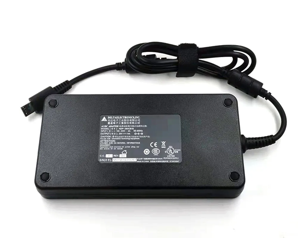 Original New ADP-280CB B  A18-280P1A  20V 14A 280W  For MSI GE66 GP76 Ge76 Laptop Square Port Special Power Adapter