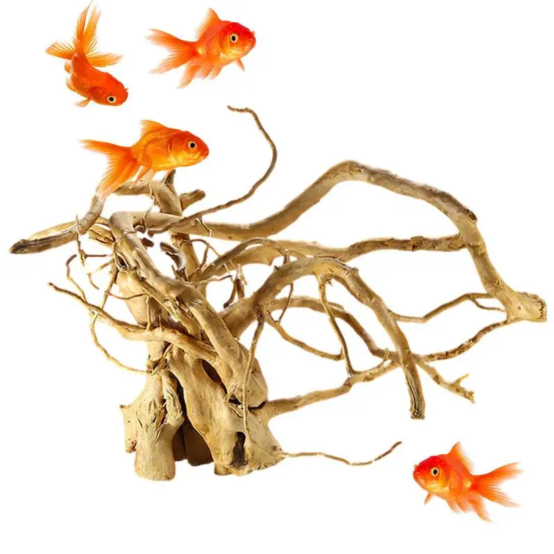 Natural Tree Trunk Driftwood Aquarium Fish Tank Plant Decor Tree Trunk Wooden Stick Solid Reptile Wood Branches Fish Tank Decor