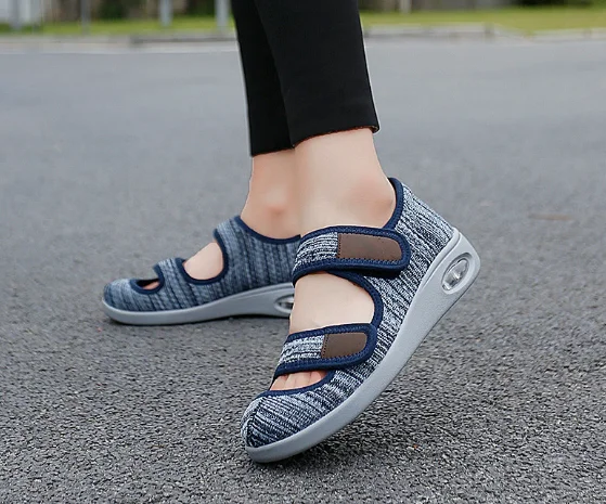 Eversion Adjusting Soft Comfortable Diabetic ShoesCasual Mom Dad Shoes SandalsOrthopedics Wide Feet Swollen Shoe Thumb