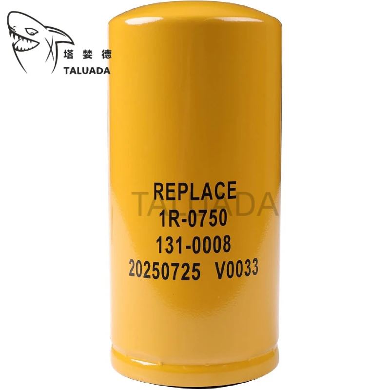 1R‑0750 For 3114 3116 3208 High Flow Spin On Fuel Filter 3304 3306 3406 Engines Fuel Filter Excavators