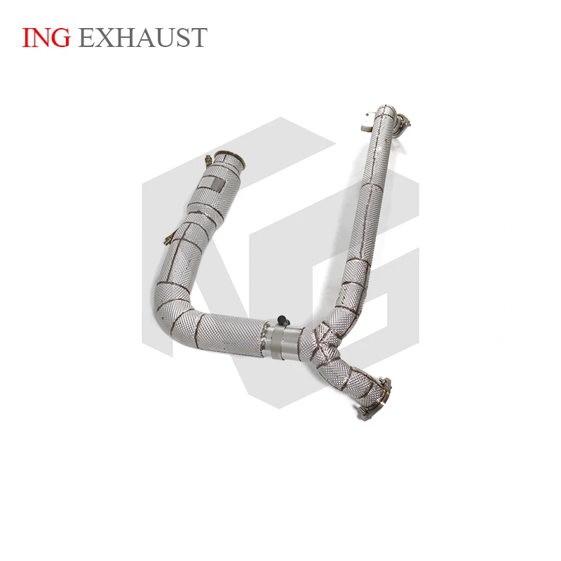 ING Performance Exhaust Cat ss304 Tube Header Downpipe for Porsche 718 2.5t 18up CAYMAN GTS Nozzle Engine Escape Pipe System