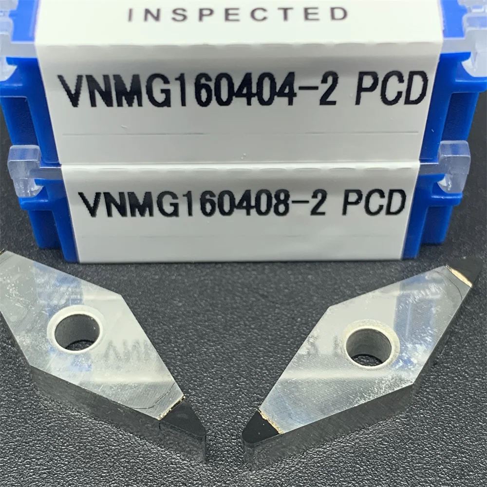 VNMG160404-2 PCD CBN VNMG160408-2 PCD CBN Diamond Cubic boron nitride Plate Inserts External Turning Tool Blade CNC VNMG160404/8