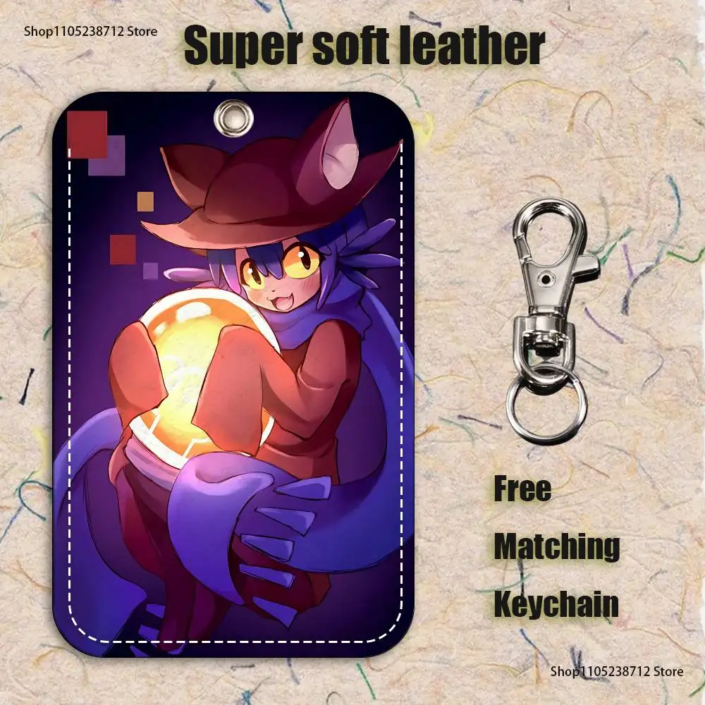 O-Oneshot N-Niko Holder Keychain For Bank Business Work Card Holder Student Card Protective Case Bus Card