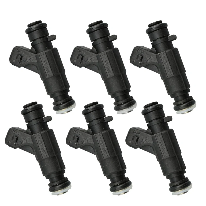 

Set Of 6 Fuel Injectors A1120780049 0280155742 For Mercedes Benz CLK320 E320 C280 ML320 3.2L 2.8L V6 1998-2000