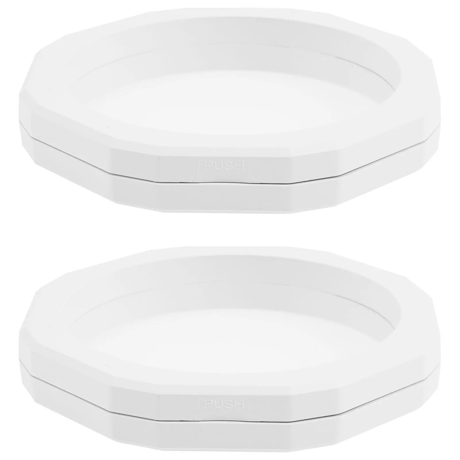 2Pcs Suspended Packaging Box Clear Plastic Jewelry Organizer Small Display Cases Travel Storage Organizer for Rings Earrings