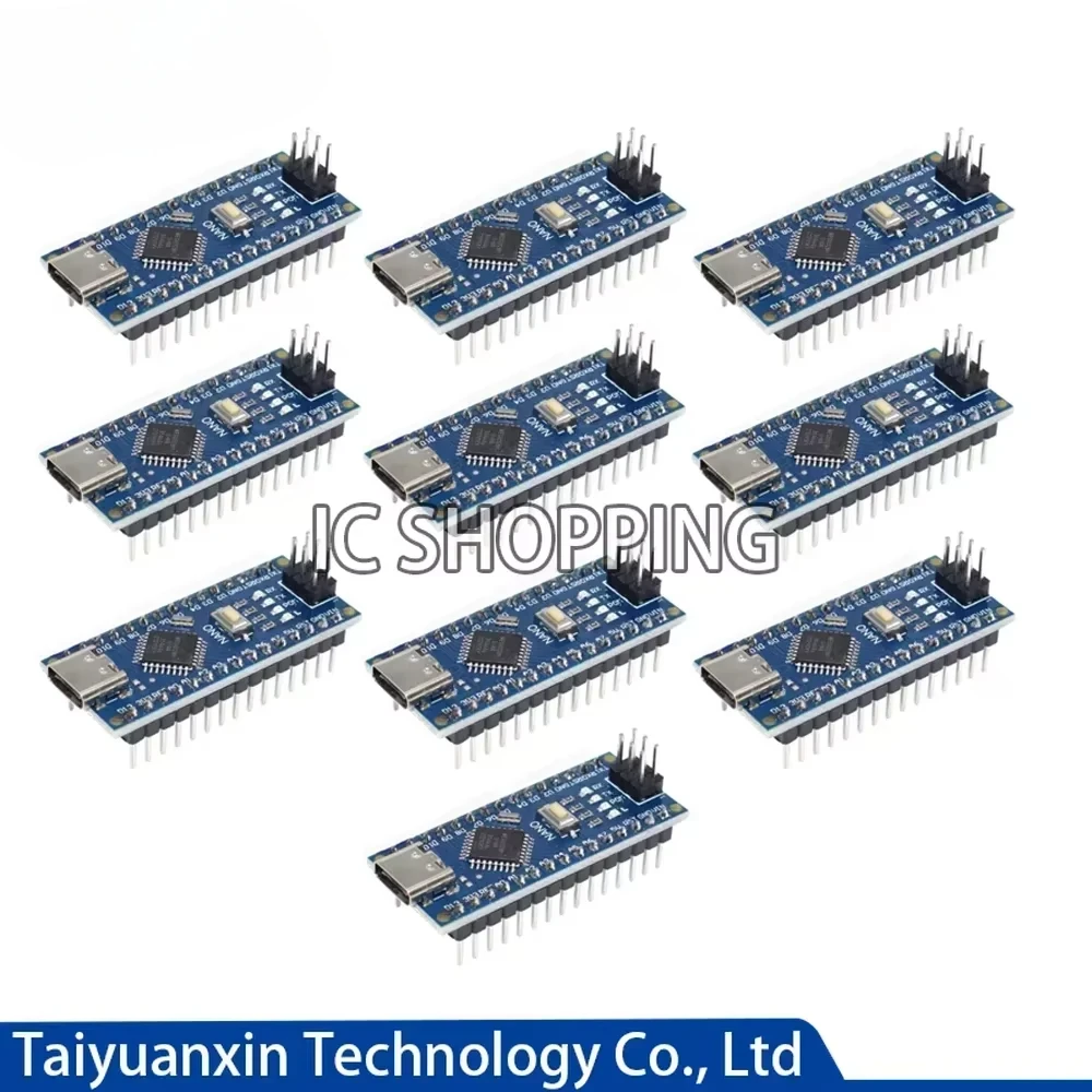 50 шт. плата микроконтроллера Nano V3.0 для Arduino с USB-драйвером CH340, 16 МГц ATmega328P, для Arduino