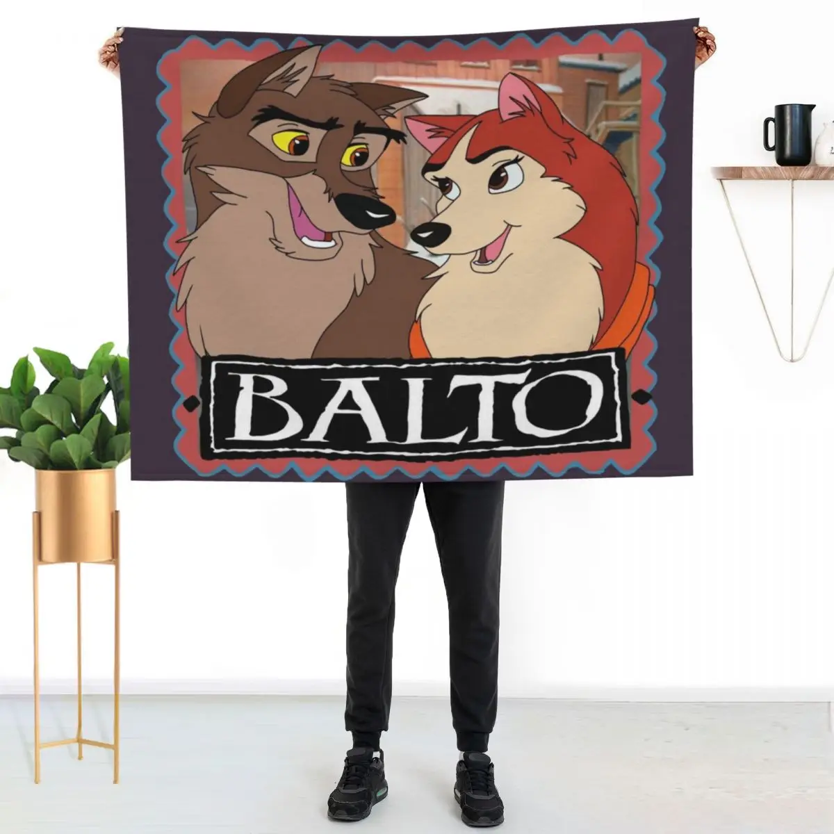 Balto And Jenna Throw Blanket Fluffy Cozy Throw Blanket for Home Decor