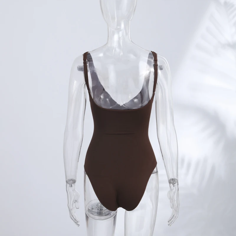 Corsé Ajustado Sexy para Mujer, Body con Cuello en V Profundo, Cremalleras, Sin Mangas, Ropa Interior Reductora, Nuevo Modelo 2026, Mono sin Espalda