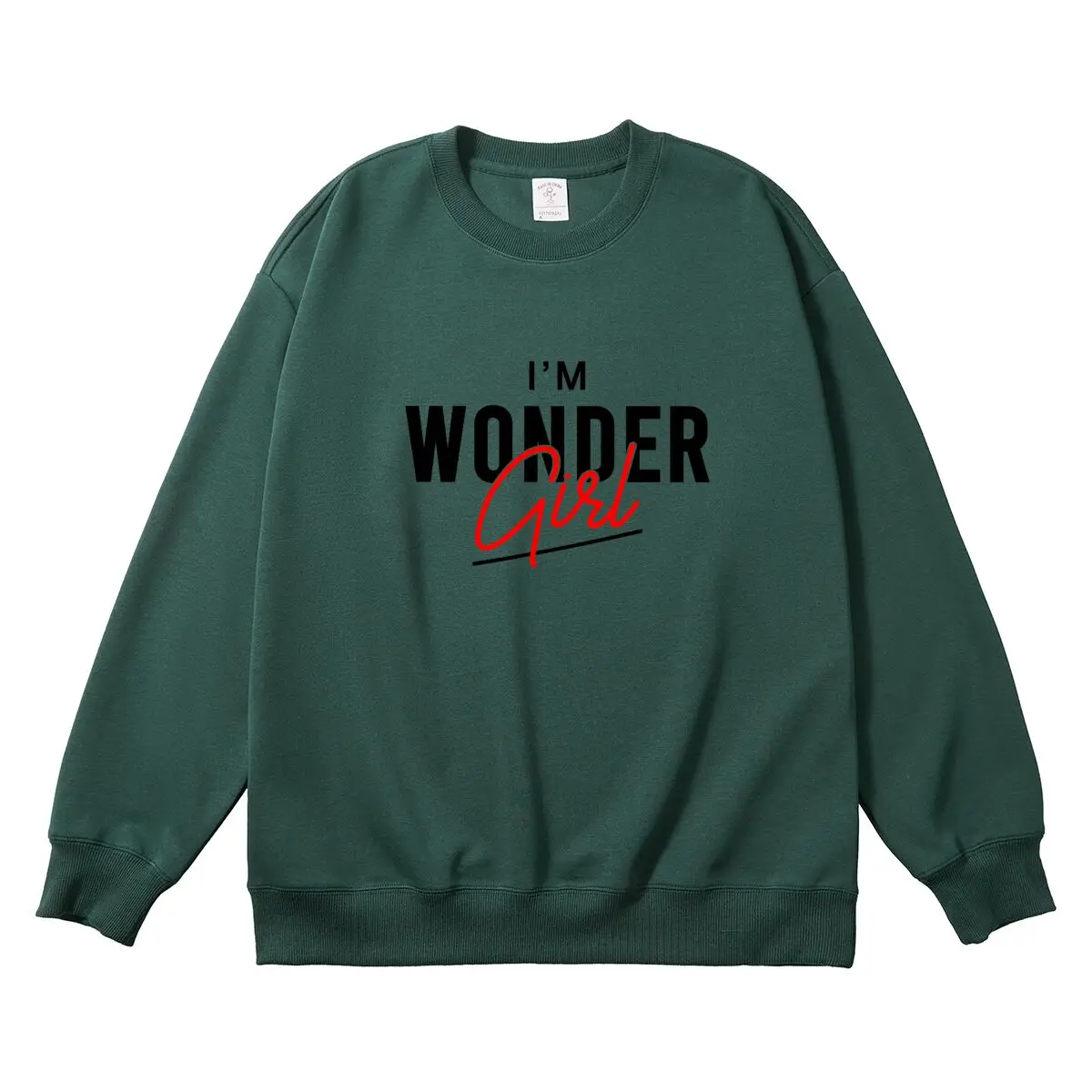 Oversized Women's Pullover New Graphic Woman Tops Female Sweatshirt Round Neck Long Sleeve Autumn Thick Clothes