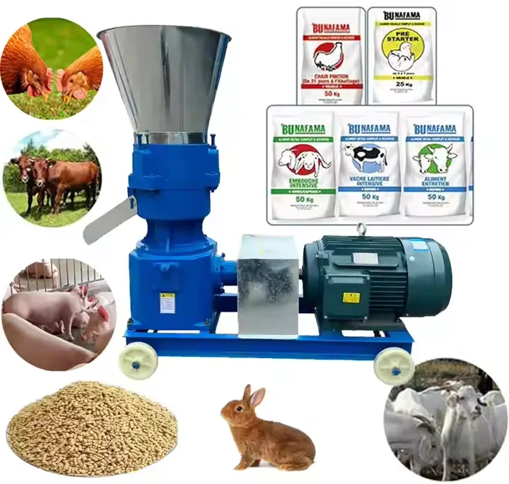 Animal chicken cow horse feed pellet making machine  pelletizer diesel pellet machine wood pellet machine