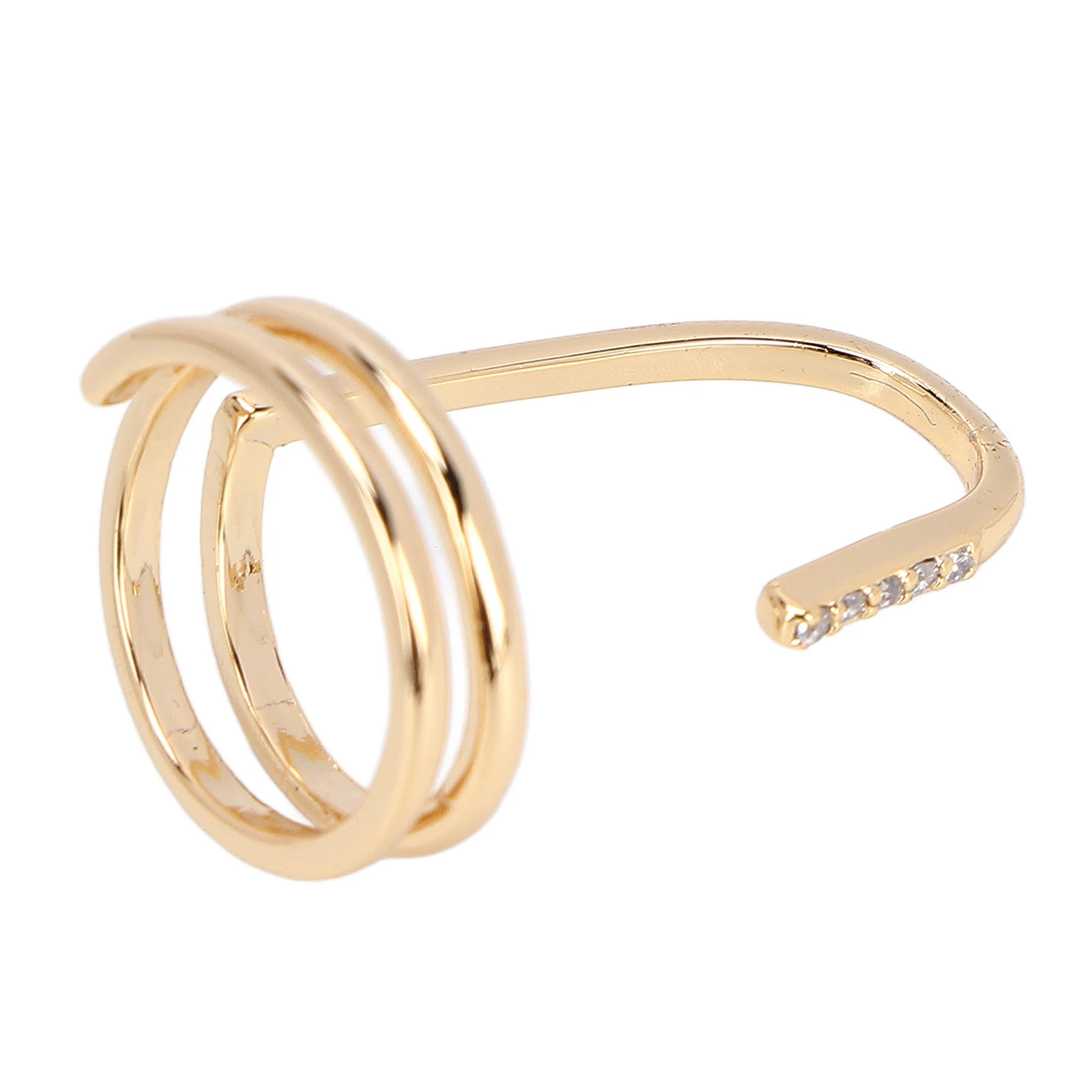 ZK40 Decorative Nail Ring Fashion Fingertip Jewelry Nail Art Ring Ladies Wearing Nail Accessories