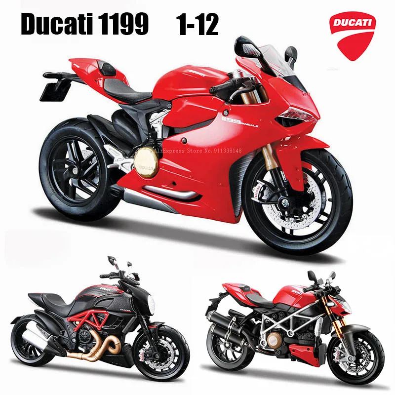 Maisto 1:12 Ducati 1199 Panigale KTM RC 390 simulation alloy motocross authorized motorcycle model toy car Collecting gifts