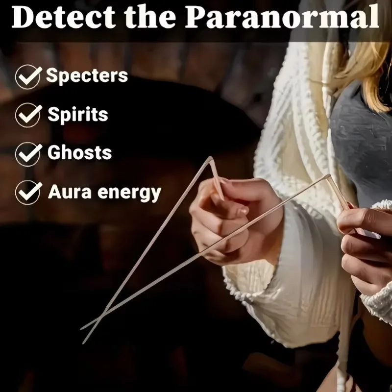 2/4PCS 99.9% Copper Ghost Hunters Dowsing Rods Ghost Hunting Divining Water Pure Copper Ghost Hunting Equipment view 5