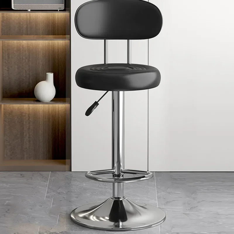 Restaurant Black Bar Stool Nordic Kitchen Office Accent Reception Desks Makeup Designer Throne Ergonomic Banqueta Home Furniture