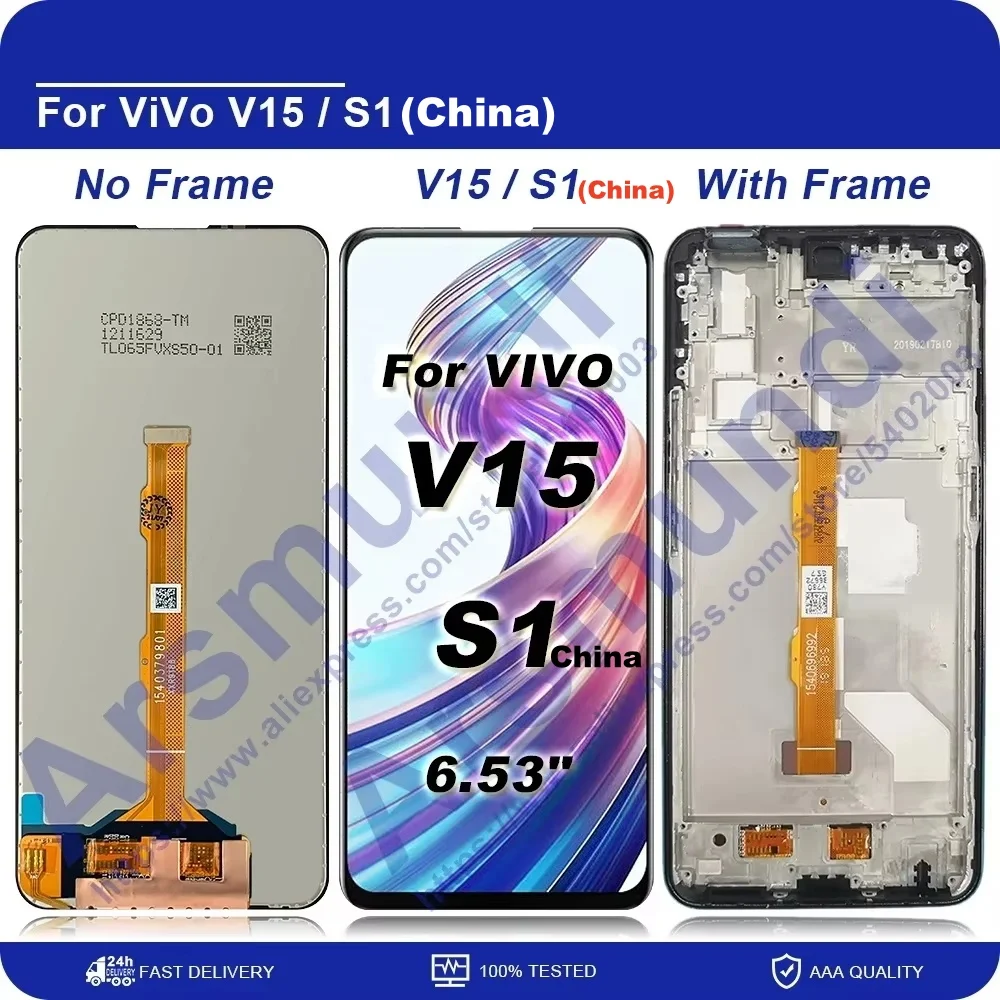 6.53\'\' For Vivo V15 1819 LCD Display Touch Screen Digitizer Assembly For Vivo S1 China V1831A V1831T