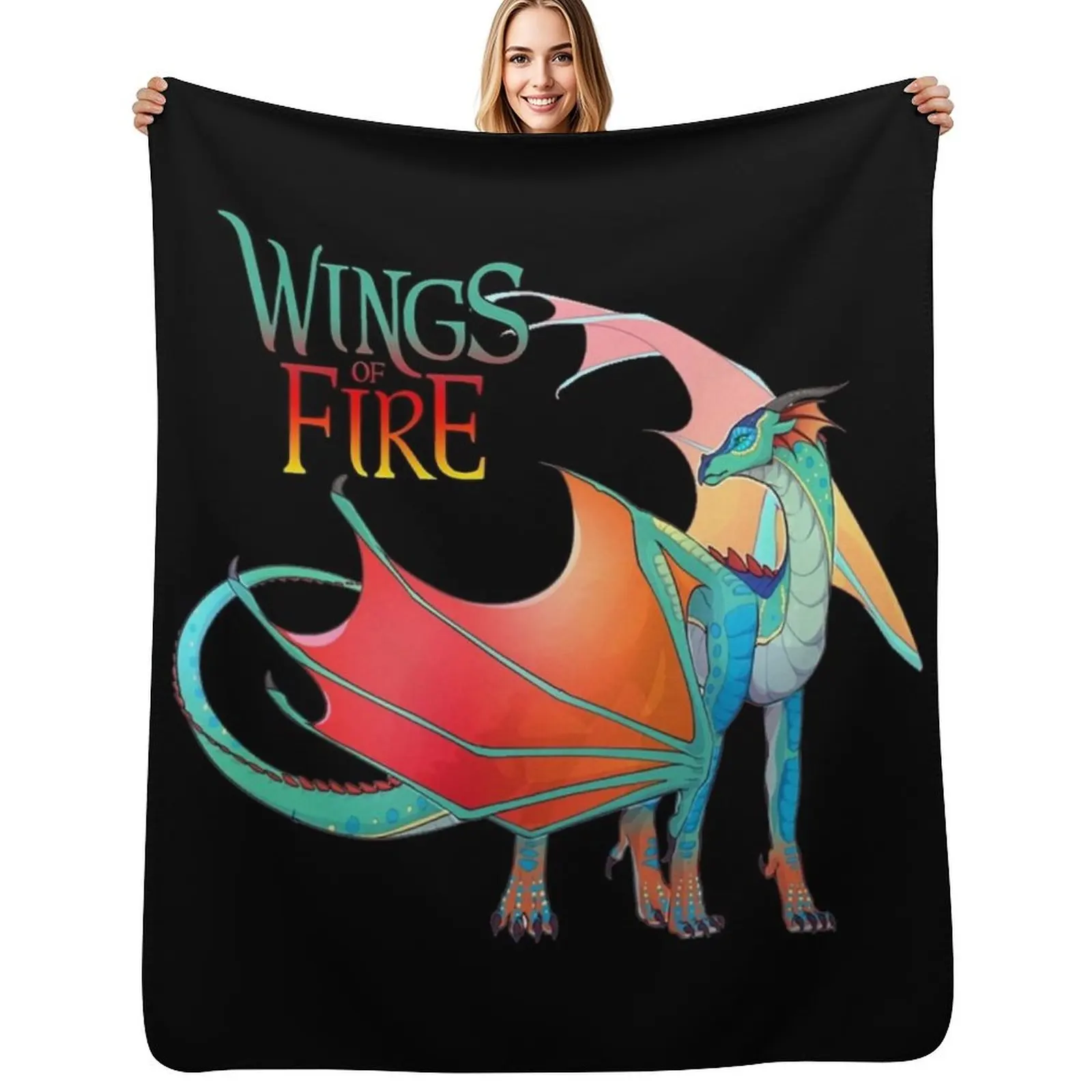 Wings Of Fire - Queen Glory Throw Blanket Wrinkle Resistant Lightweight Blanket