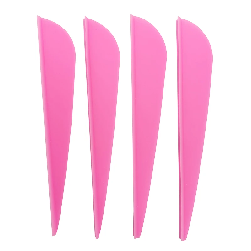 50pcs/lot Rubber Arrow Vanes 2 / 2.5 / 3 / 4 / 5 inches Plastic Fletch Vanes Archery Feathers for arrow Archery DIY