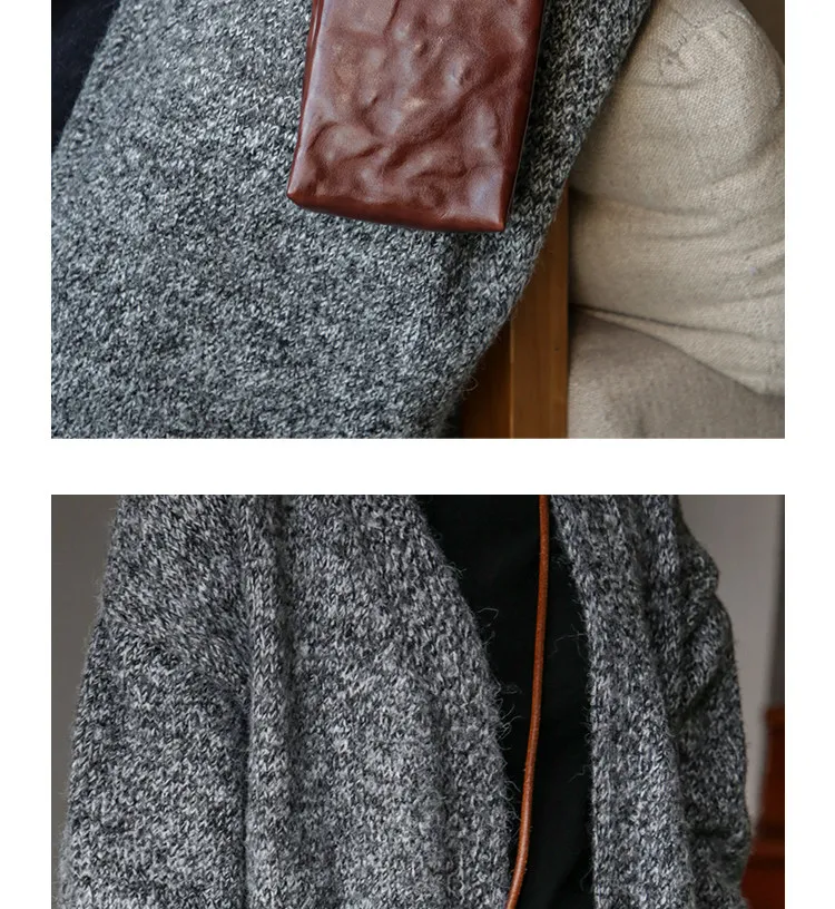 PNDME schlichte, modische Damen-Handtasche aus erstklassigem Rindsleder, handgefertigte Echtleder-Umhängetasche für das Wochenende. – Detail 12