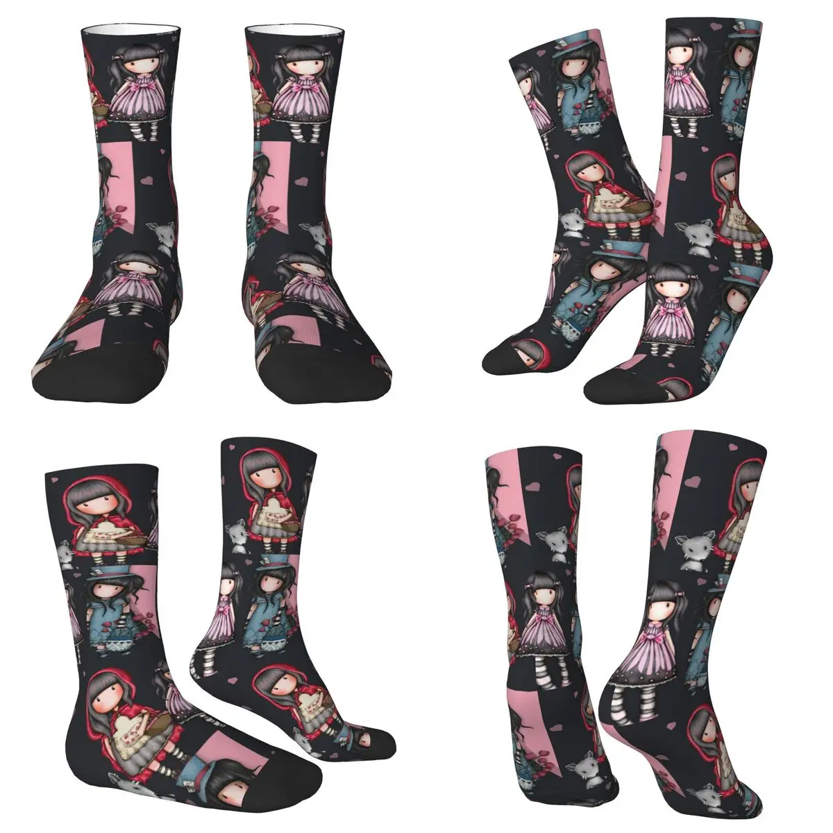 Calcetines Santoro Gorjuss Harajuku medias de alta calidad calcetines largos para todas las estaciones accesorios para regalo de cumpleaños Unisex