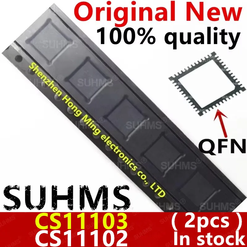 (2 peças) 100% novo chipset CS11103 CS11102 QFN-48