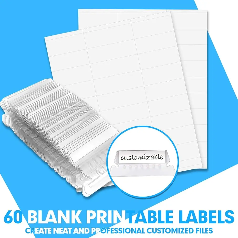 Folder File Gantung Aksi Ekstra, Folder Gantung Ukuran Huruf Bertulang 60 Pa dengan Ekspansi Tugas Berat 3 Jam, Dirancang untuk