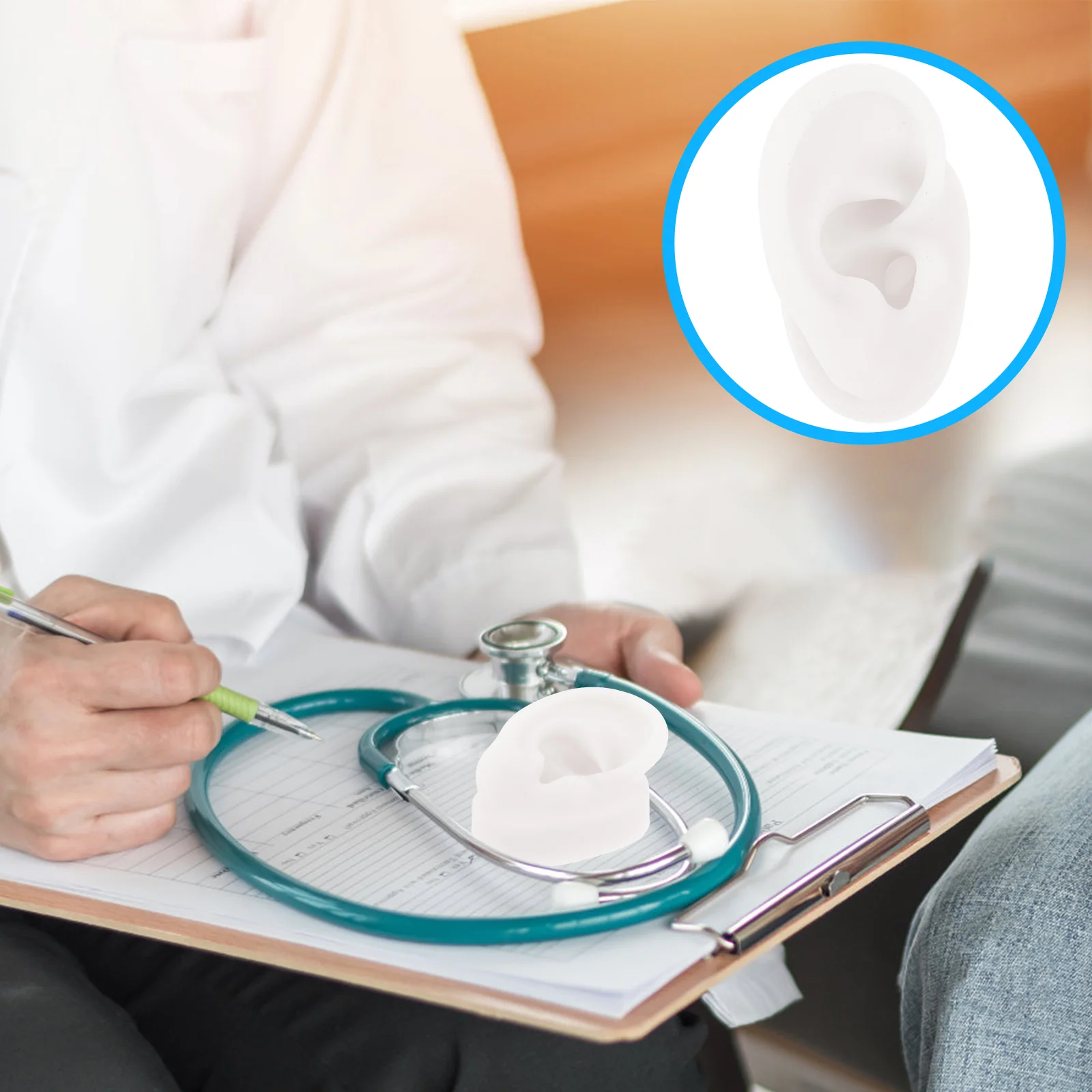 Silicone Ear Model Simulation Display Jewelry Earring Piercing Practice Tool Body Parts