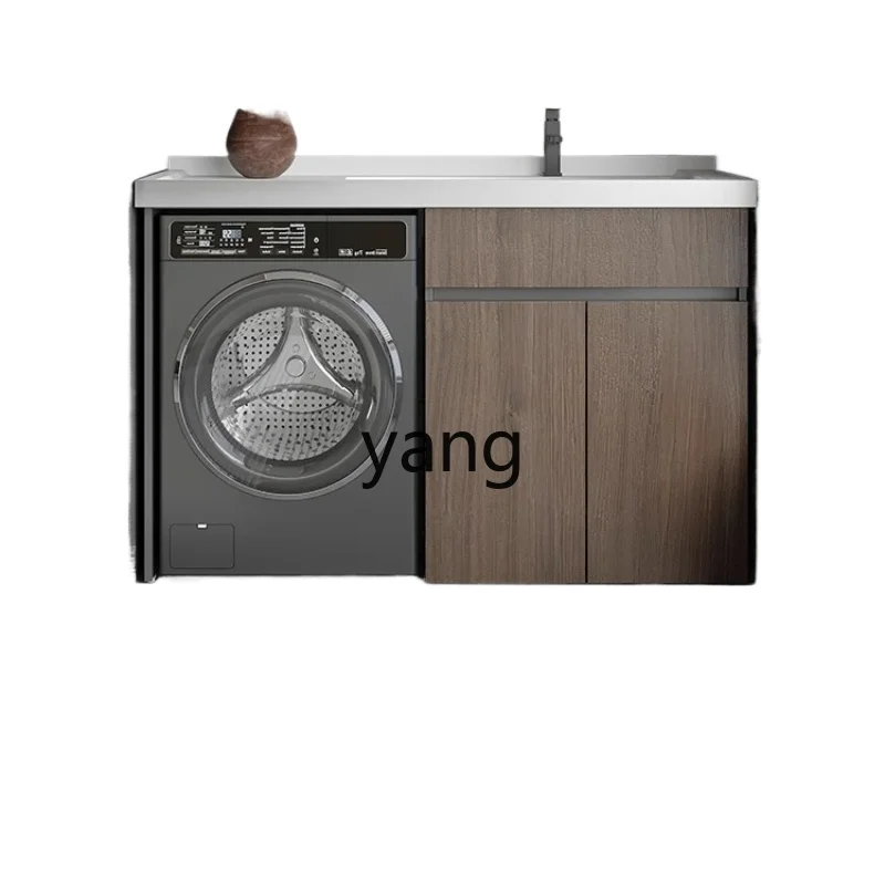 

Lh washing machine cabinet integrated balcony wash basin cabinet combined honeycomb aluminum sunscreen laundry sink