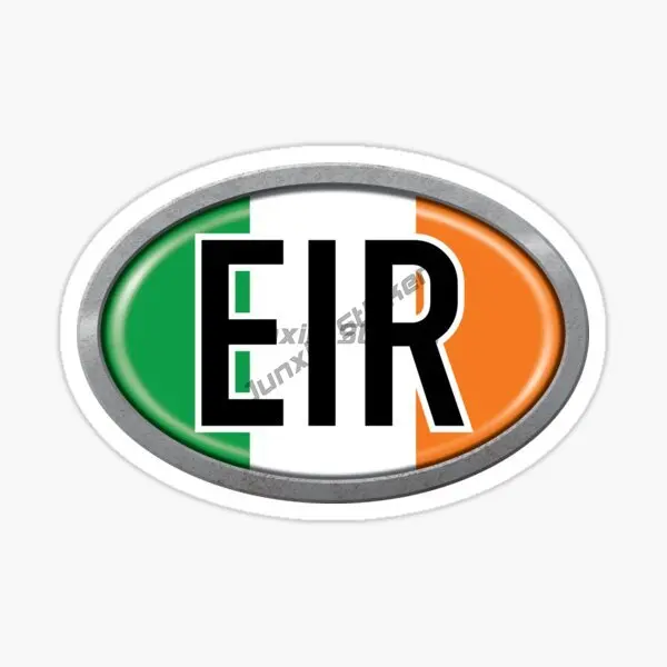 IRL Irish National Flag Code Letter Heart Flag Car Sticker Vinyl Waterproof and UV Resistant Decal