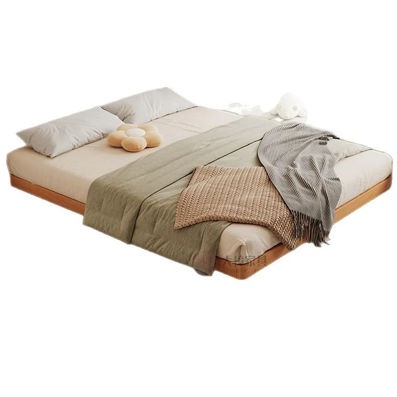 

Full beech tatami solid wood bed beech row skeleton platform 1.5 meters household full solid wood bed