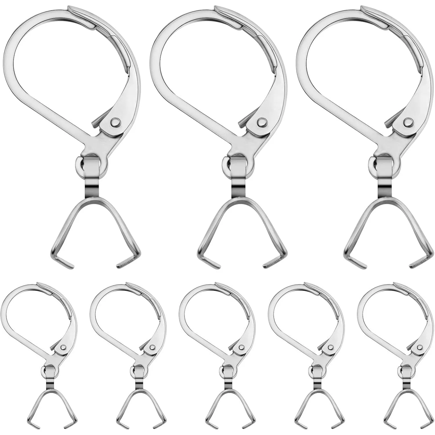 

20pcs Stainless Steel French Earring Hooks Leverback Earwires Hypoallergenic Earring Findings for DIY Earrings Jewelry Making