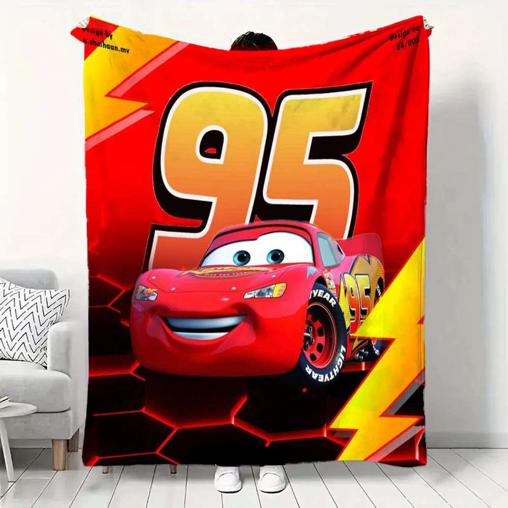 

Lightning McQueen Cartoon Car Blanket Warm,Custom Baby Blanket, Flannel All-season Blanket.Use Sofas,Picnic,Office,Blanket