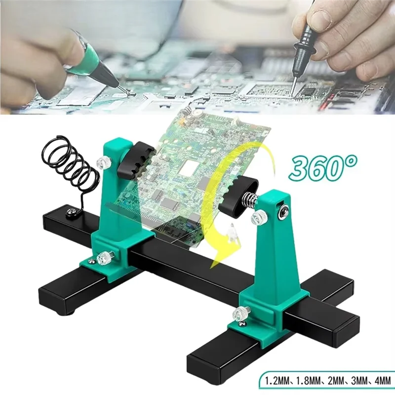 B84B-Mainboard Welding Repair Clamp Iron Fixtures 360° Rotation Adjustable Circuit Board Holder