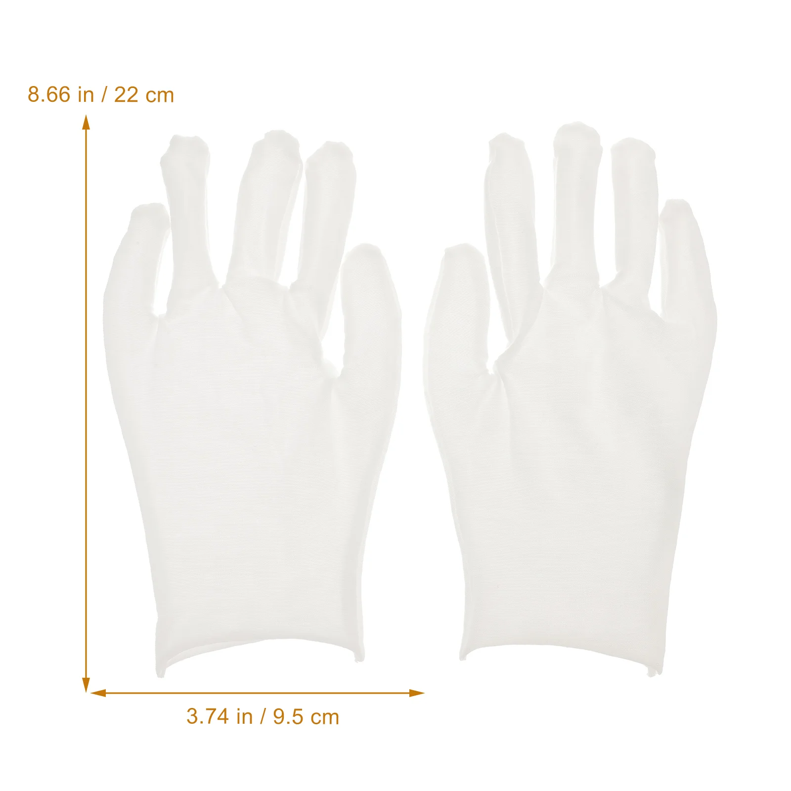 

12pcs Cotton Gloves One Size Lightweight Stretchy For Gardening Cleaning Industrial Work Protective Safety Work Gloves
