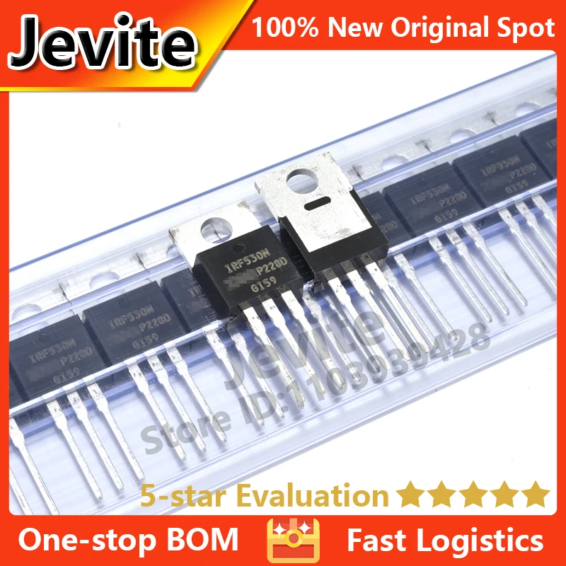 

Jevite 100% New Original electronics Controller 50 units/lote IRF530 IRF530NPBF 100V 17A TO-220 MOSFET Transistor