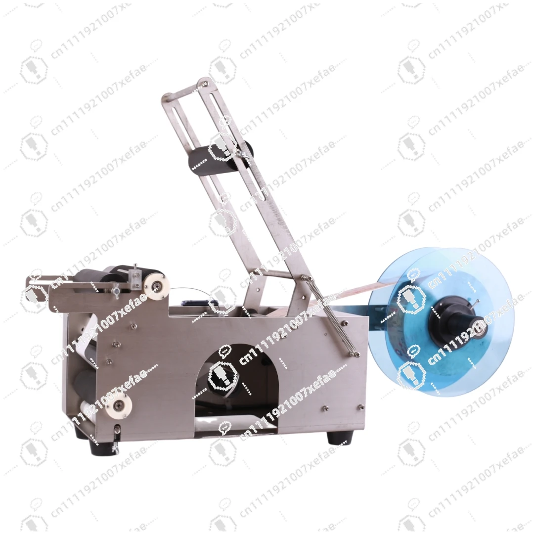 Manual small round bottle labeling machine, suitable for small bottles and plastic bottles, semi-automatic self-adhesive