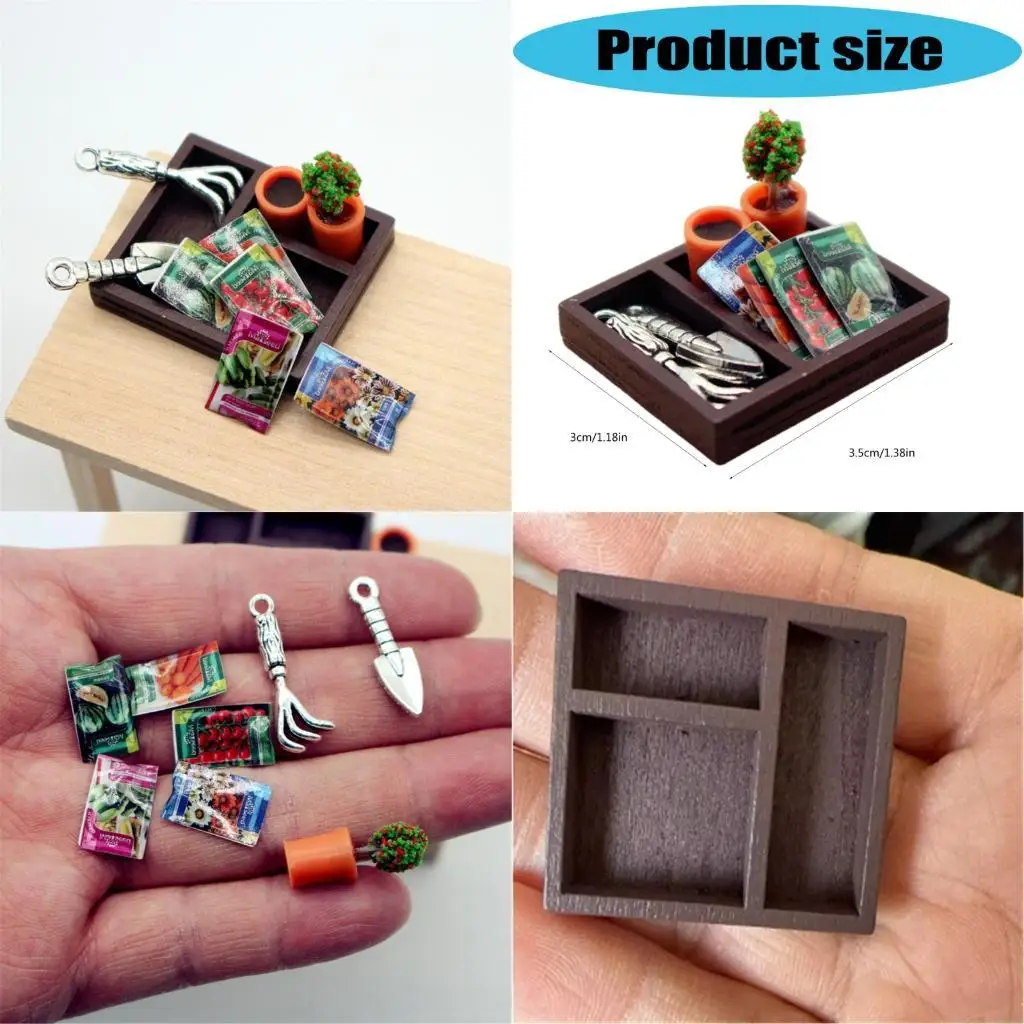 

Dollhouses Gardening Tools And Decorative Plant For Realistic Scene